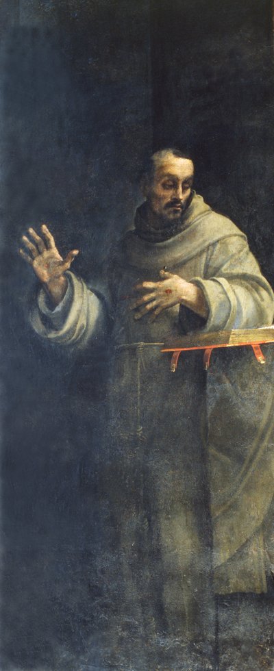 Sint Franciscus van Assisi, ca. 1510s-20s door Sebastiano del Piombo